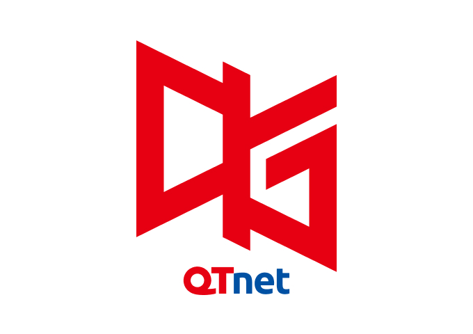 QT DIG∞（QTディグ）のロゴ。D、I、Gが一体化したアイコンの下に小さく「QTnet」と書かれている。