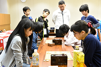 女子名人戦の対局