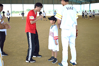 野球教室の様子