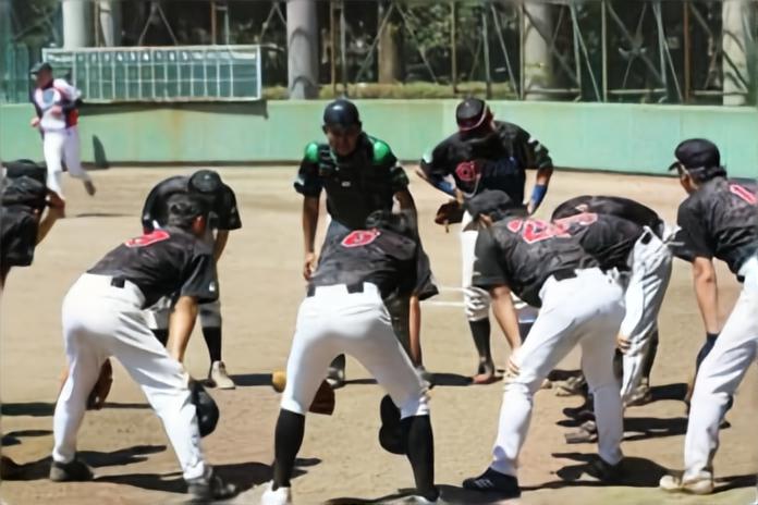 写真：野球の様子